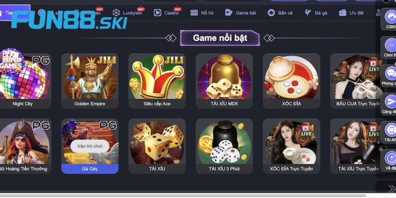 Danh mục game siêu hot tại S666